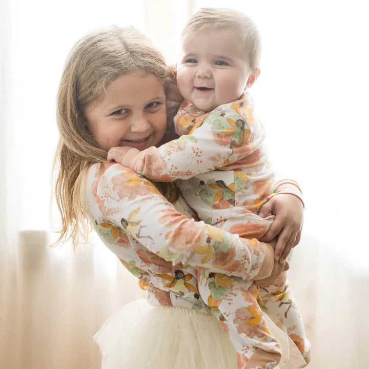 2 PACK ORGANIC COTTON PAJAMAS - FAIRY FLORAL - 1 PIEZA
