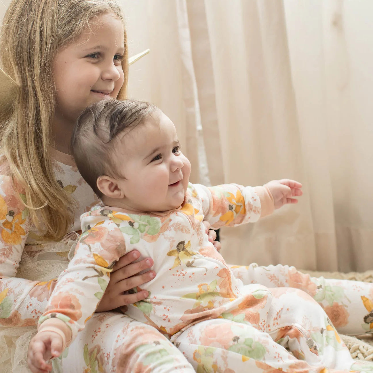 2 PACK ORGANIC COTTON PAJAMAS - FAIRY FLORAL - 1 PIEZA