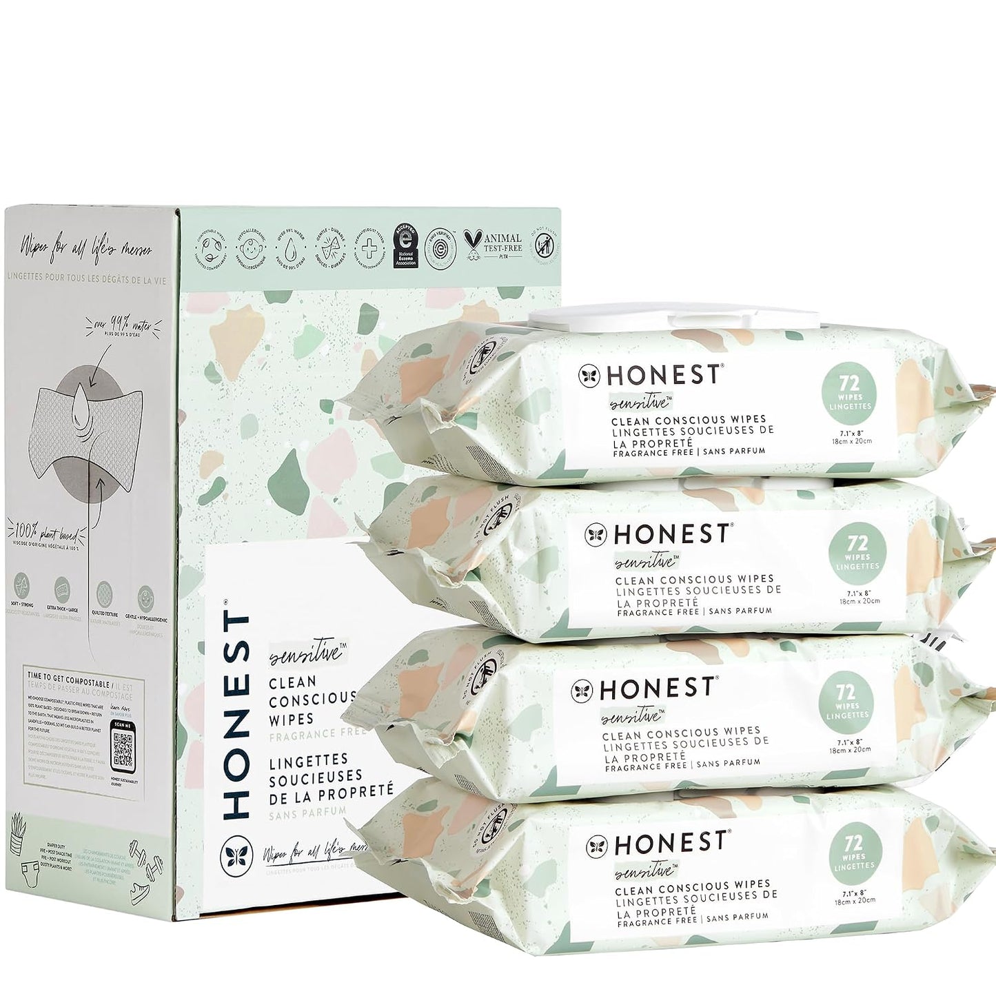 CLEAN CONSCIOUS UNSCENTED WIPES - GEO MOOD