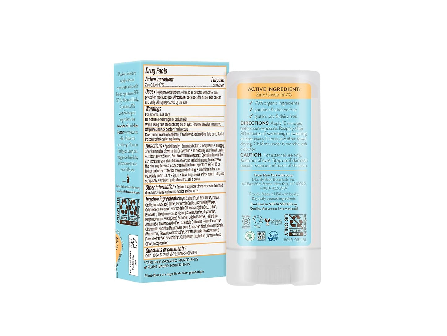 SENSITIVE BABY MINERAL SUNSCREEN STICK SPF50