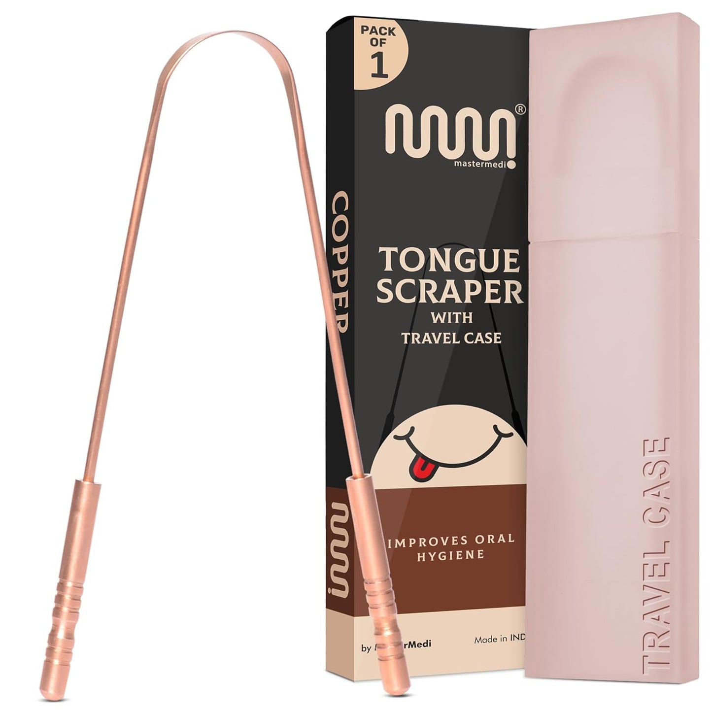 PURE COPPER TONGUE SCRAPER