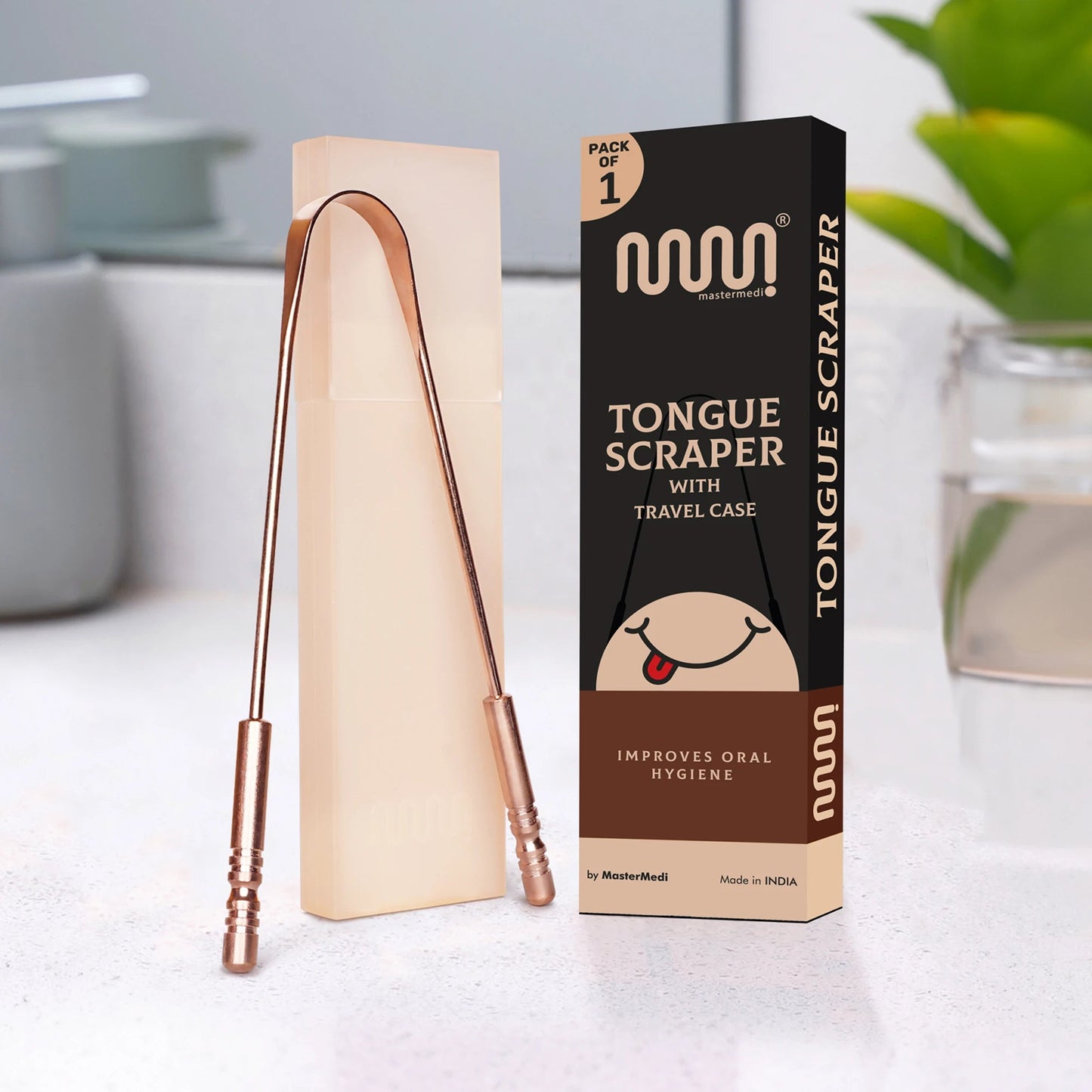 PURE COPPER TONGUE SCRAPER