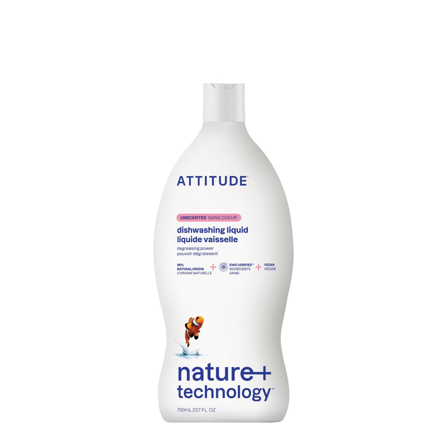 DISHWASHING LIQUID NATURE+ UNSCENTED