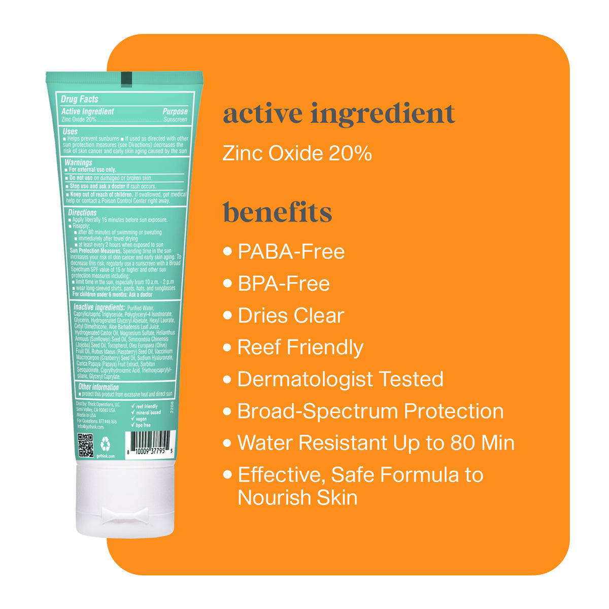 THINKKIDS CLEAR SUNSCREEN SPF 30+