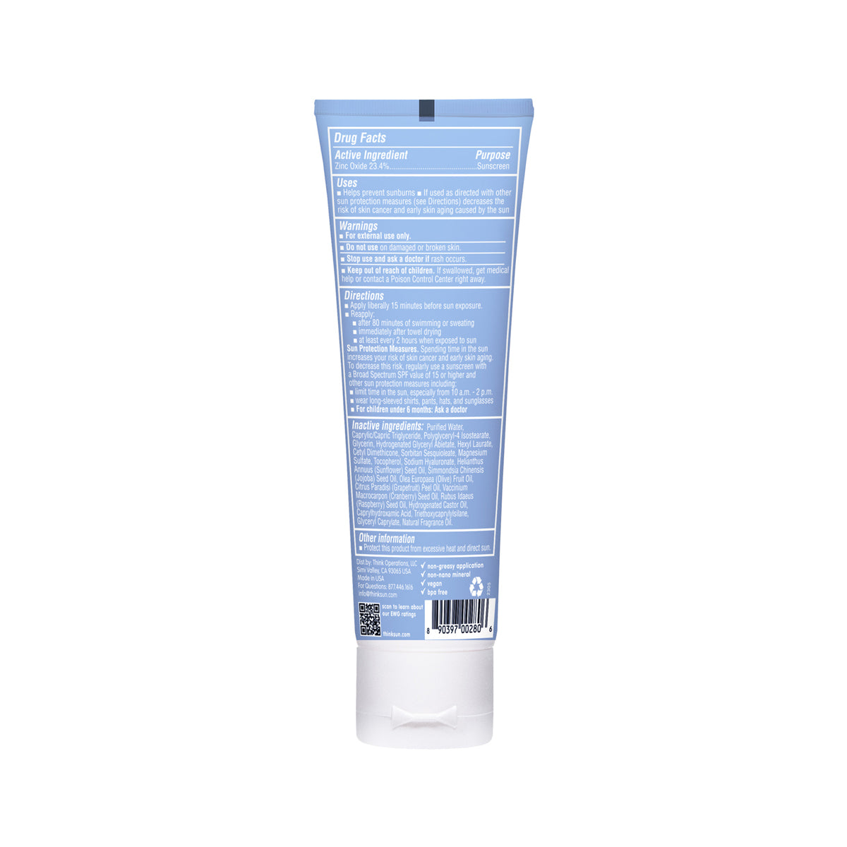 THINKSPORT SAFE SUNSCREEN SPF50+
