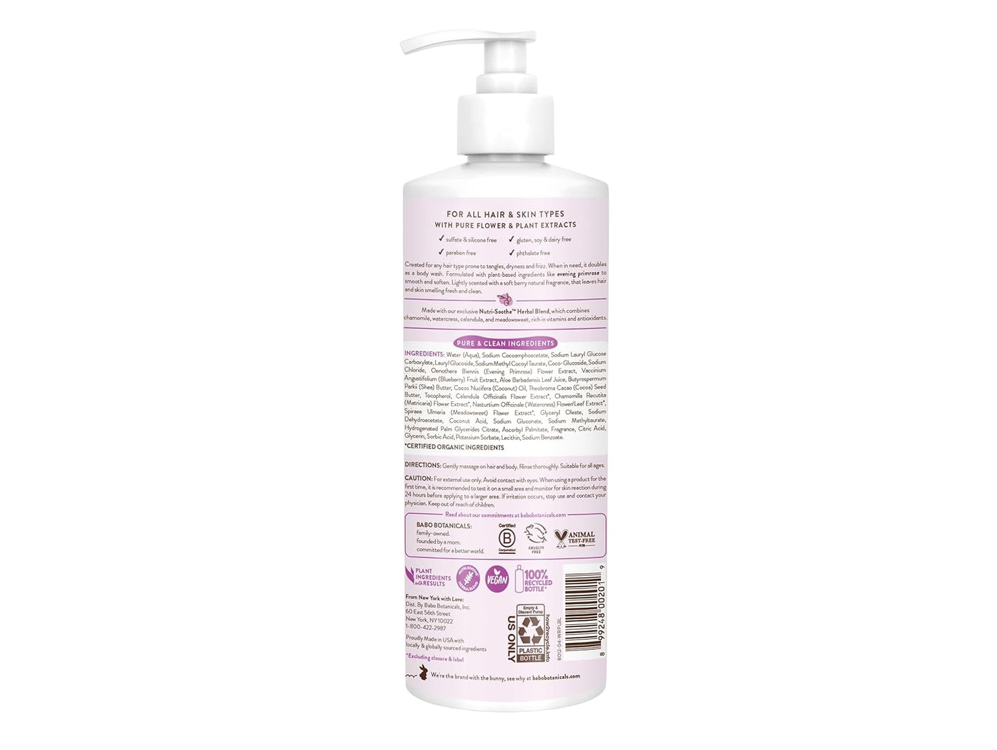 SMOOTHING BERRY & PRIMROSE SHAMPOO & WASH