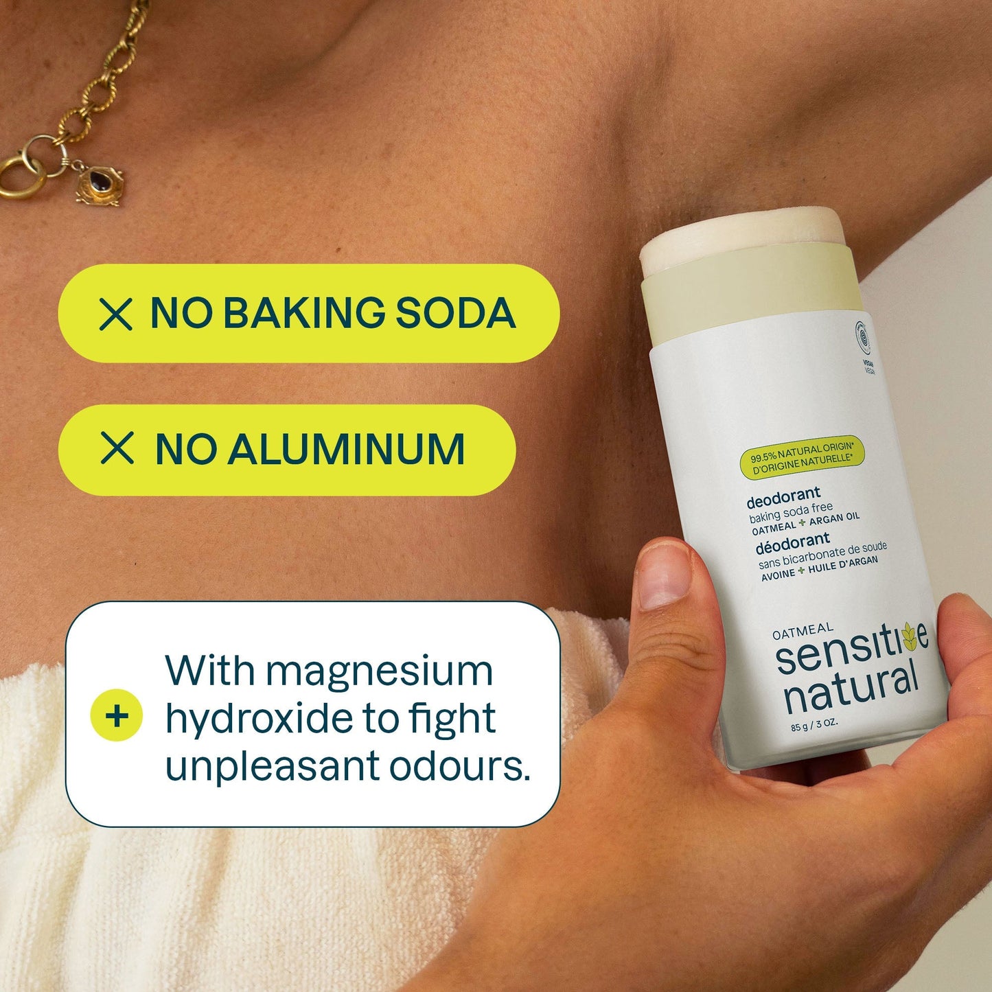 BAKING SODA-FREE DEODORANT - ARGAN OIL - SENSITIVE NATURAL