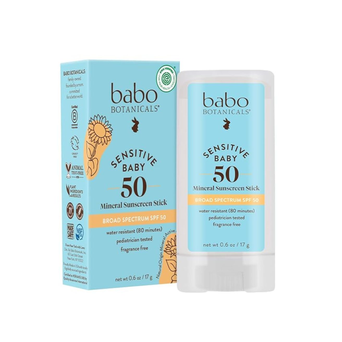 SENSITIVE BABY MINERAL SUNSCREEN STICK SPF50