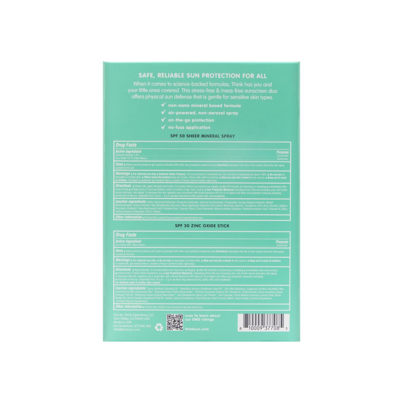 THINKKIDS MINERAL SUNSCREEN DUO