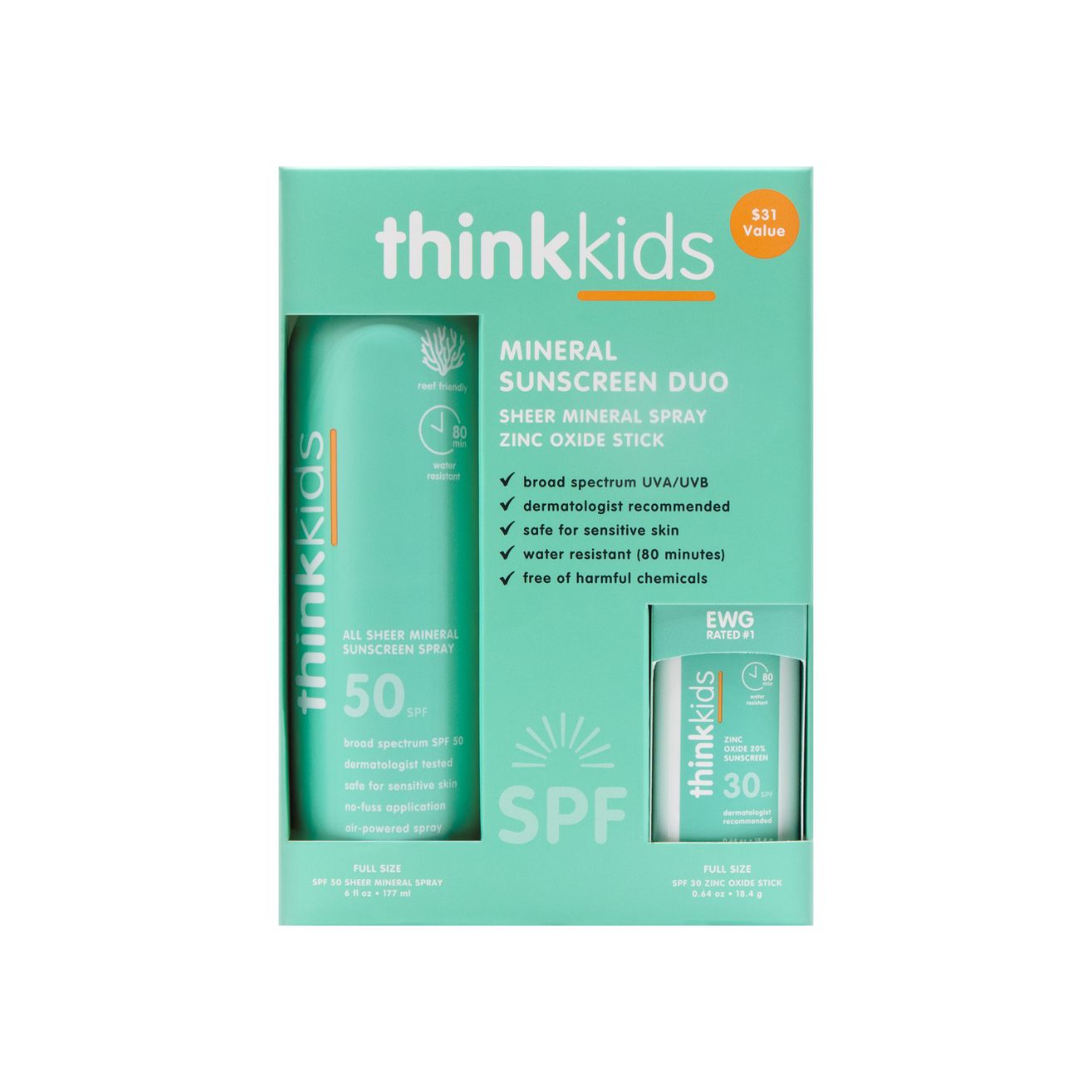 THINKKIDS MINERAL SUNSCREEN DUO