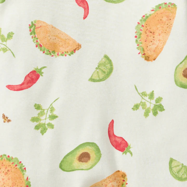 ORGANIC COTTON PAJAMAS - TACO TUESDAY - 2 PIEZAS