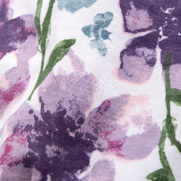 ORGANIC COTTON PAJAMAS - WATERCOLOR DAYLILY - 1 PIEZA
