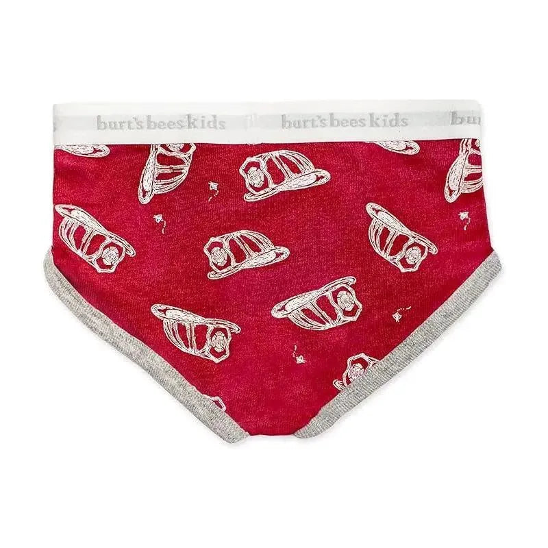 ORGANIC COTTON BOY UNDERWEAR - 5 PACK - PUPPY PARTY AND FIRE FIGHTERS HATS