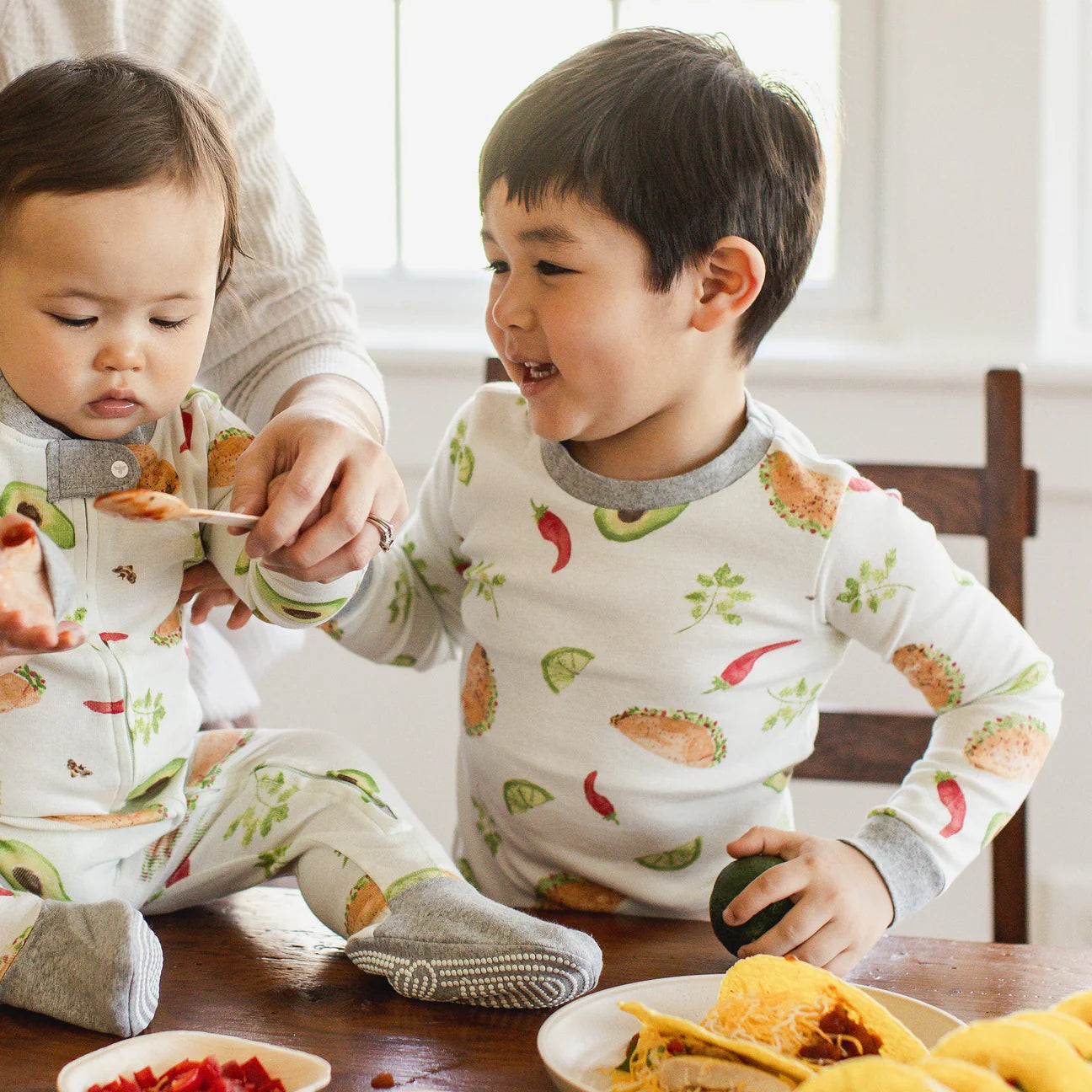 ORGANIC COTTON PAJAMAS - TACO TUESDAY - 2 PIEZAS