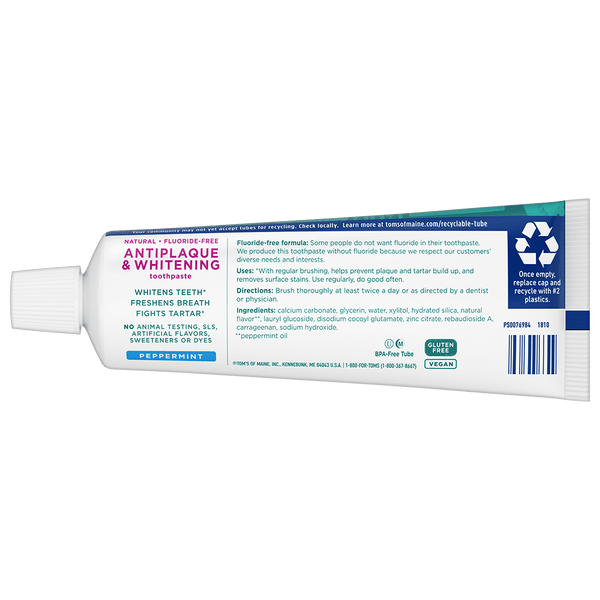 ANTIPLAQUE AND WHITENING TOOTHPASTE - PEPPERMINT