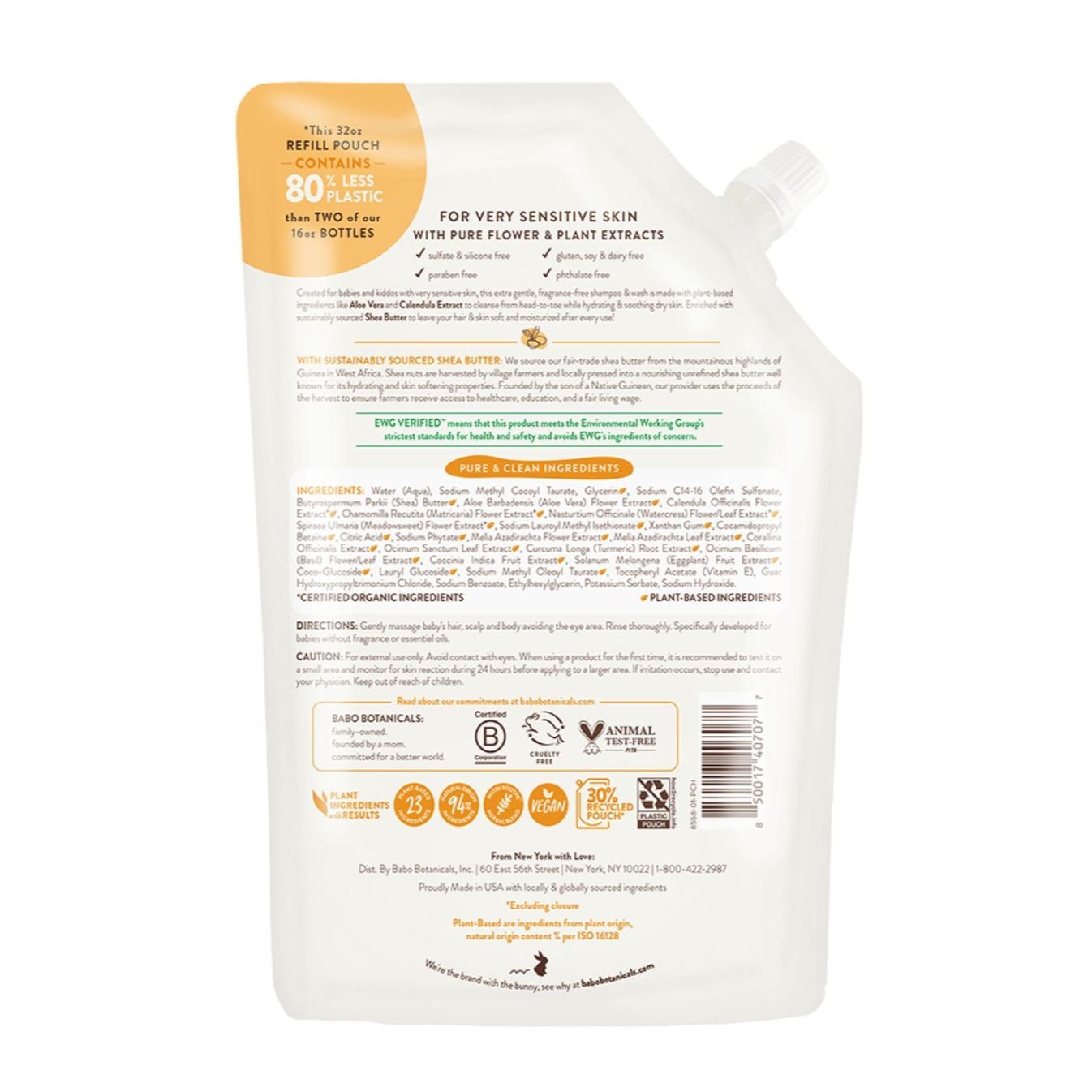 SENSITIVE BABY SHAMPOO & BODY WASH