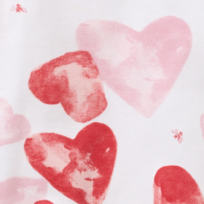 ORGANIC COTTON PAJAMAS - I HEART YOU - 1 PIEZA