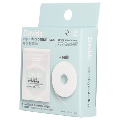 EXPANDING DENTAL FLOSS & REFILL WITH HYDROXYAPATITE - MINT