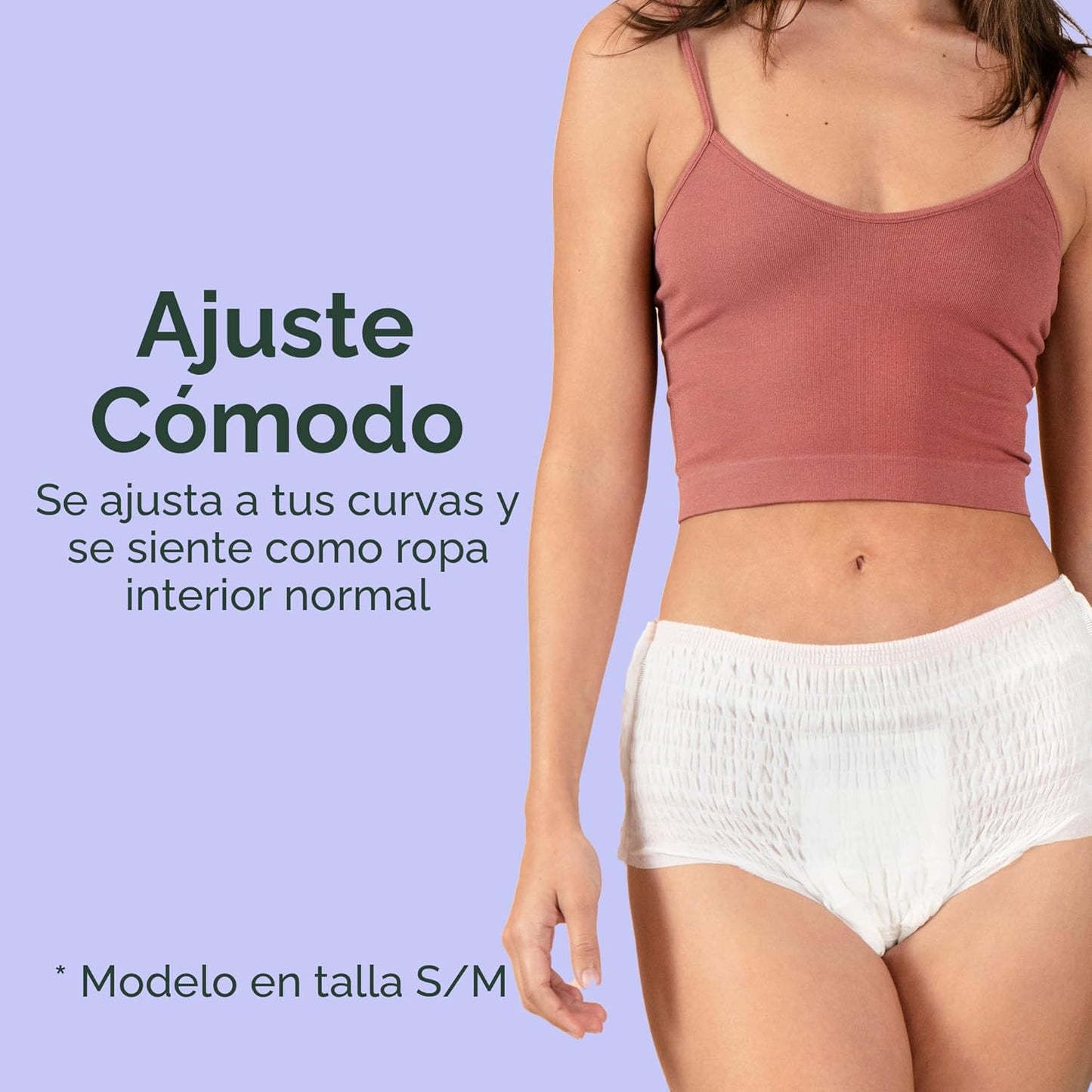 DISPOSABLE PERIOD UNDERWEAR MADE WITH ORGANIC COTTON - 20 COUNT