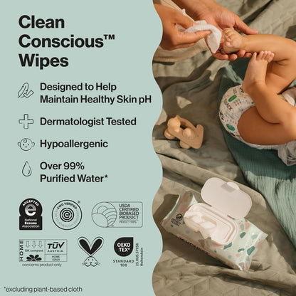 CLEAN CONSCIOUS UNSCENTED WIPES - GEO MOOD