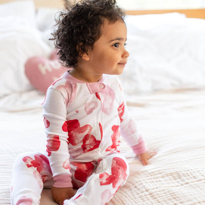 ORGANIC COTTON PAJAMAS - I HEART YOU - 1 PIEZA