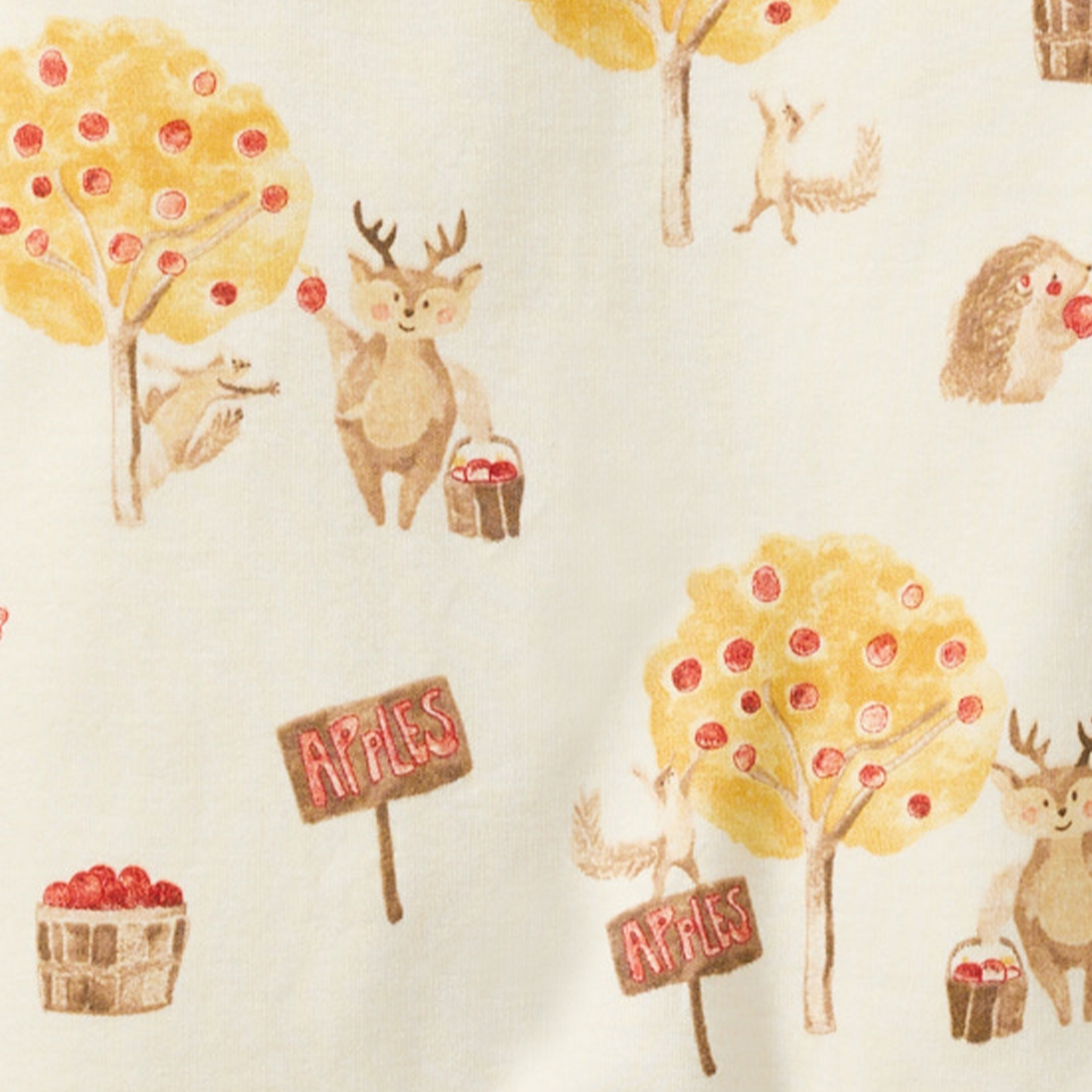 ORGANIC COTTON PAJAMAS - APPLE SEASON - 1 PIEZA