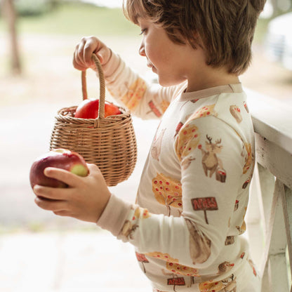 ORGANIC COTTON PAJAMAS - APPLE SEASON - 2 PIEZAS