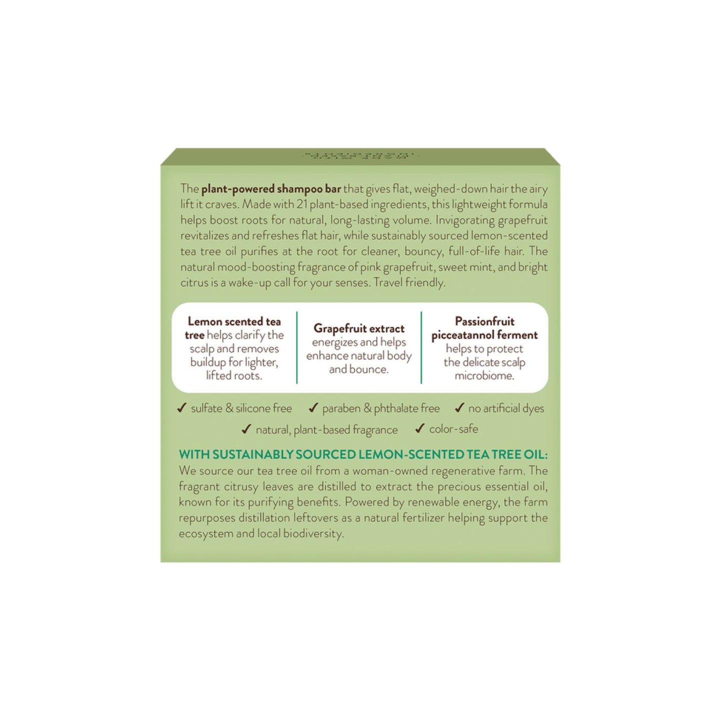 VOLUMIZING TEA TREE & GRAPEFRUIT SHAMPOO BAR