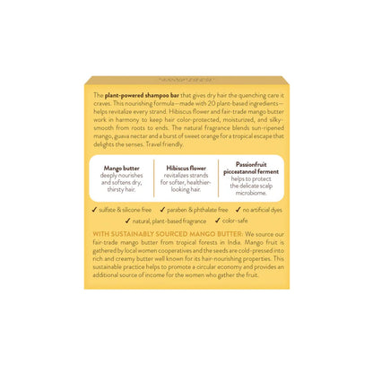 NOURISING MANGO & HIBISCUS SHAMPOO BAR