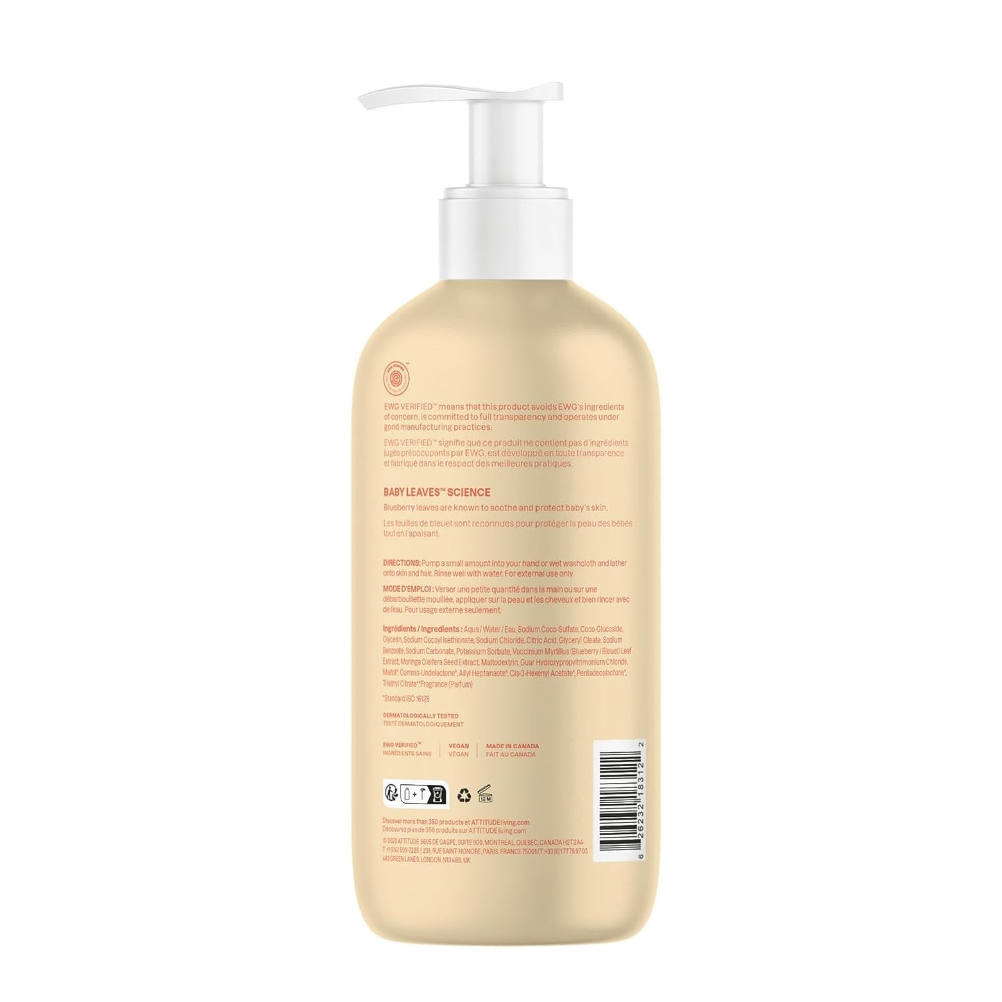 BABY 2-1 SHAMPOO + BODY WASH, PEAR NECTAR