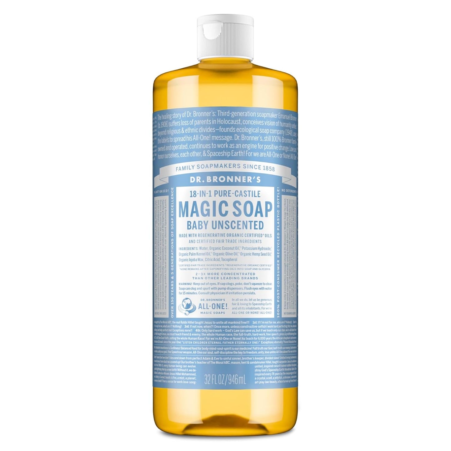 PURE-CASTILE MAGIC SOAP - BABY UNSCENTED