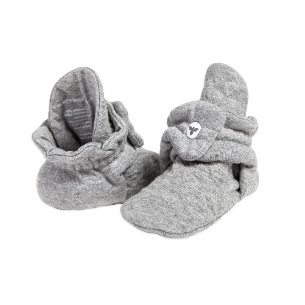 QUILTED ORGANIC COTTON BABY BOOTIES