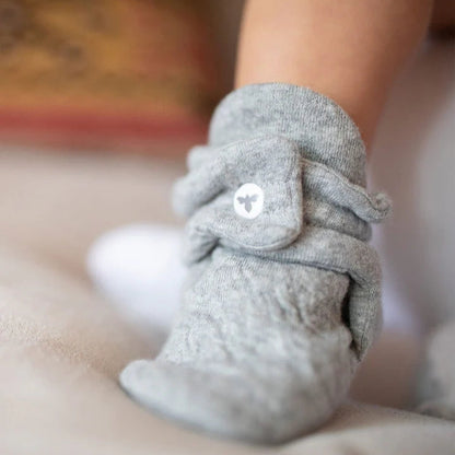 QUILTED ORGANIC COTTON BABY BOOTIES
