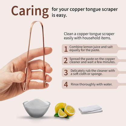 PURE COPPER TONGUE SCRAPER