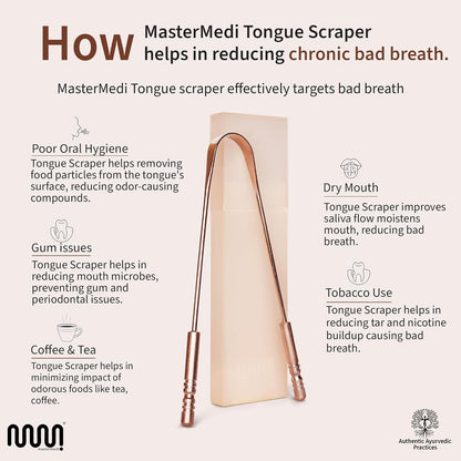 PURE COPPER TONGUE SCRAPER
