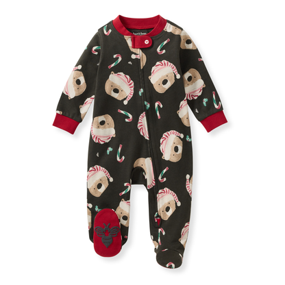 ORGANIC COTTON PAJAMAS - CANDY CANE BEARS - 1 PIEZA