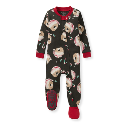 ORGANIC COTTON PAJAMAS - CANDY CANE BEARS - 1 PIEZA
