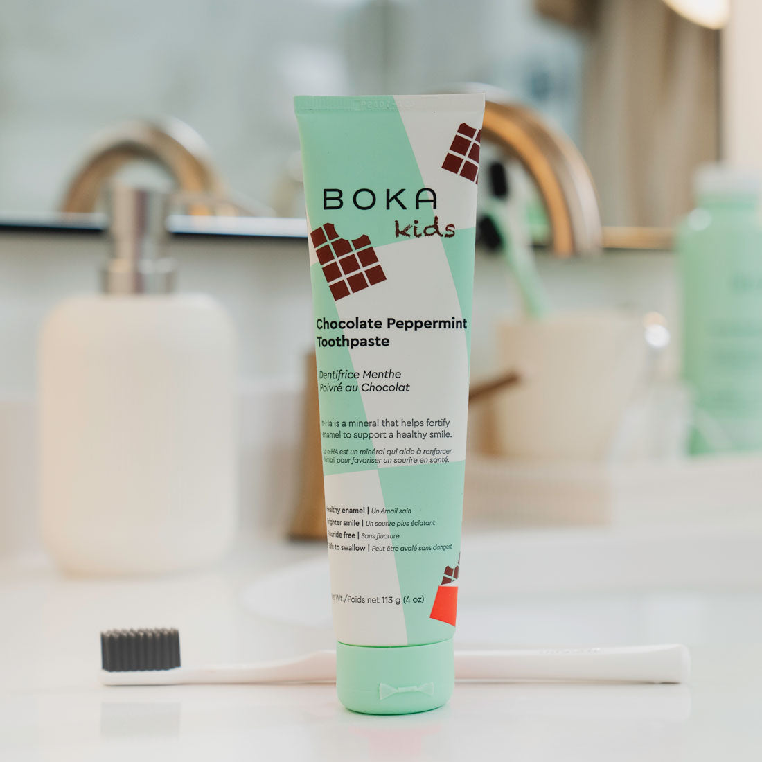 KIDS TOOTHPASTE (N-HA) CHOCOLATE PEPPERMINT