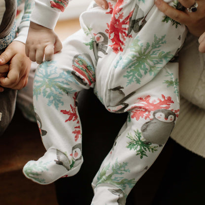 ORGANIC COTTON PAJAMAS - COZY PENGUINS - 2 PIEZAS