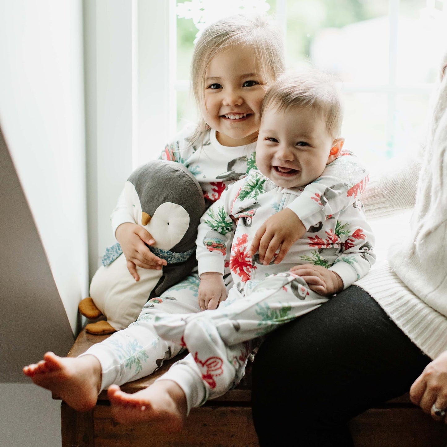 ORGANIC COTTON PAJAMAS - COZY PENGUINS - 2 PIEZAS