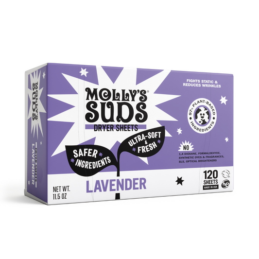 PLANT-BASED FABRIC SOFTENER DRYER SHEETS - LAVENDER