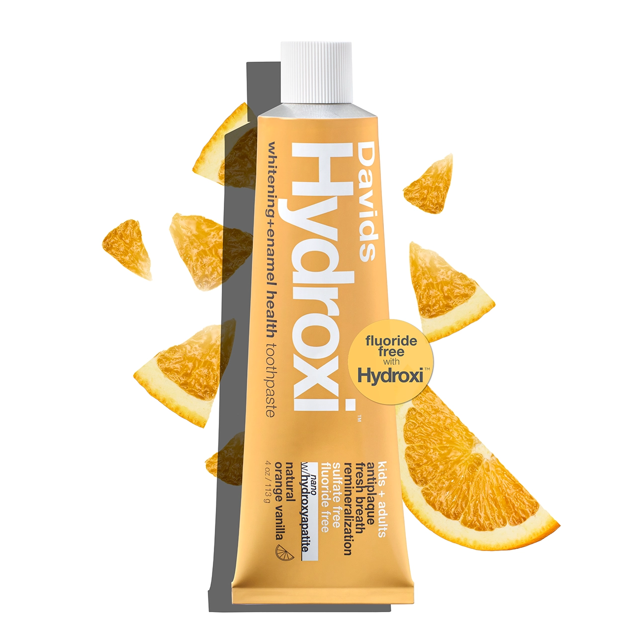 KIDS + ADULTS PREMIUM NANO-HYDROXYAPATITE TOOTHPASTE - ORANGE VANILLA