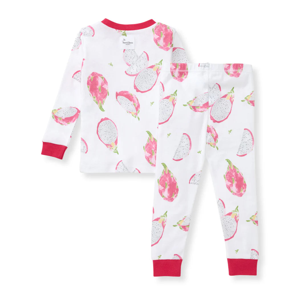 ORGANIC COTTON PAJAMAS - DRAGON FRUIT - 2 PIEZAS