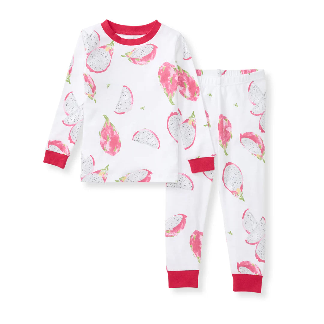 ORGANIC COTTON PAJAMAS - DRAGON FRUIT - 2 PIEZAS