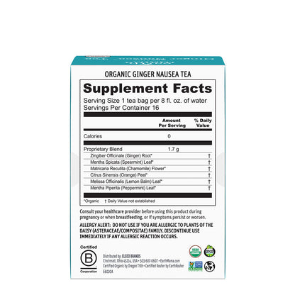 ORGANIC GINGER NAUSEA TEA