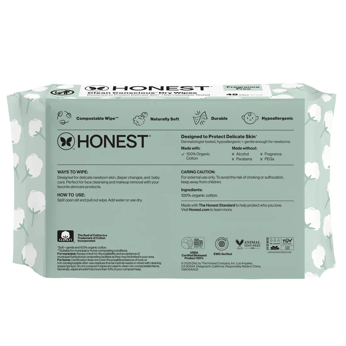 CLEAN CONSCIOUS DRY WIPES