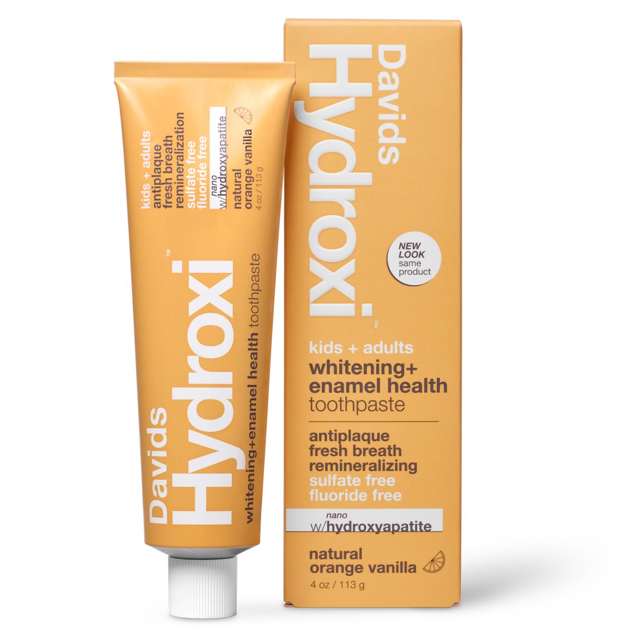 KIDS + ADULTS PREMIUM NANO-HYDROXYAPATITE TOOTHPASTE - ORANGE VANILLA