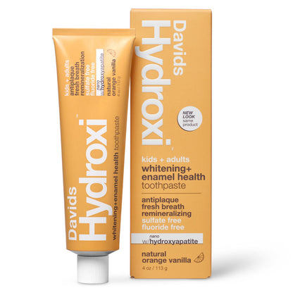 KIDS + ADULTS PREMIUM NANO-HYDROXYAPATITE TOOTHPASTE - ORANGE VANILLA