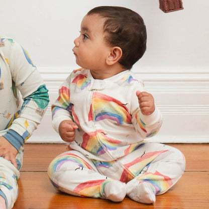 ORGANIC COTTON PAJAMAS - HAPPY RAINBOW - 1 PIEZA