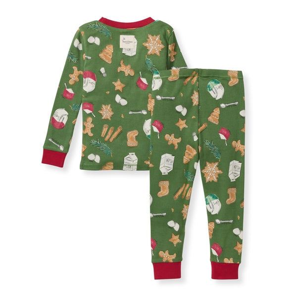 ORGANIC COTTON PAJAMAS - HOLIDAY COOKIES - 2 PIEZAS